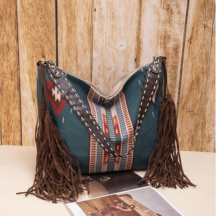 Raelynn Tribal Prints Western Shoulder Bags - 16 Colors - Glova