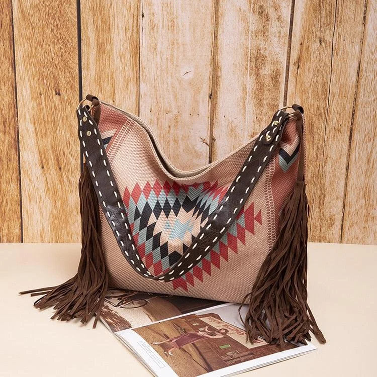 Raelynn Tribal Prints Western Shoulder Bags - 16 Colors - Glova