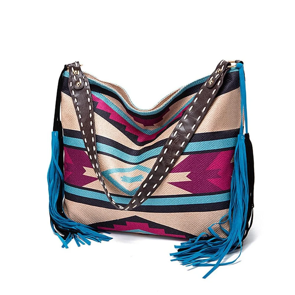 Raelynn Tribal Prints Western Shoulder Bags - 16 Colors - Glova