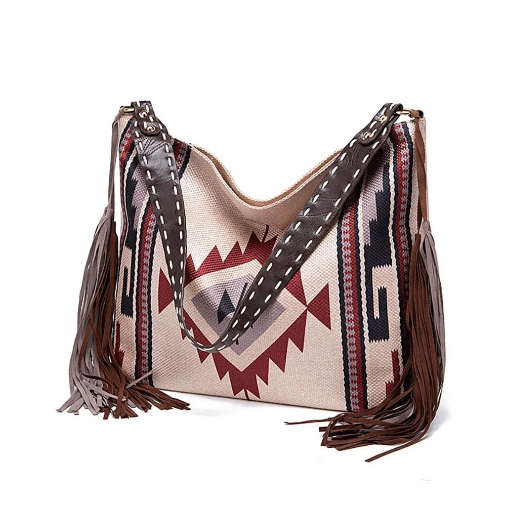 Raelynn Tribal Prints Western Shoulder Bags - 16 Colors - Glova