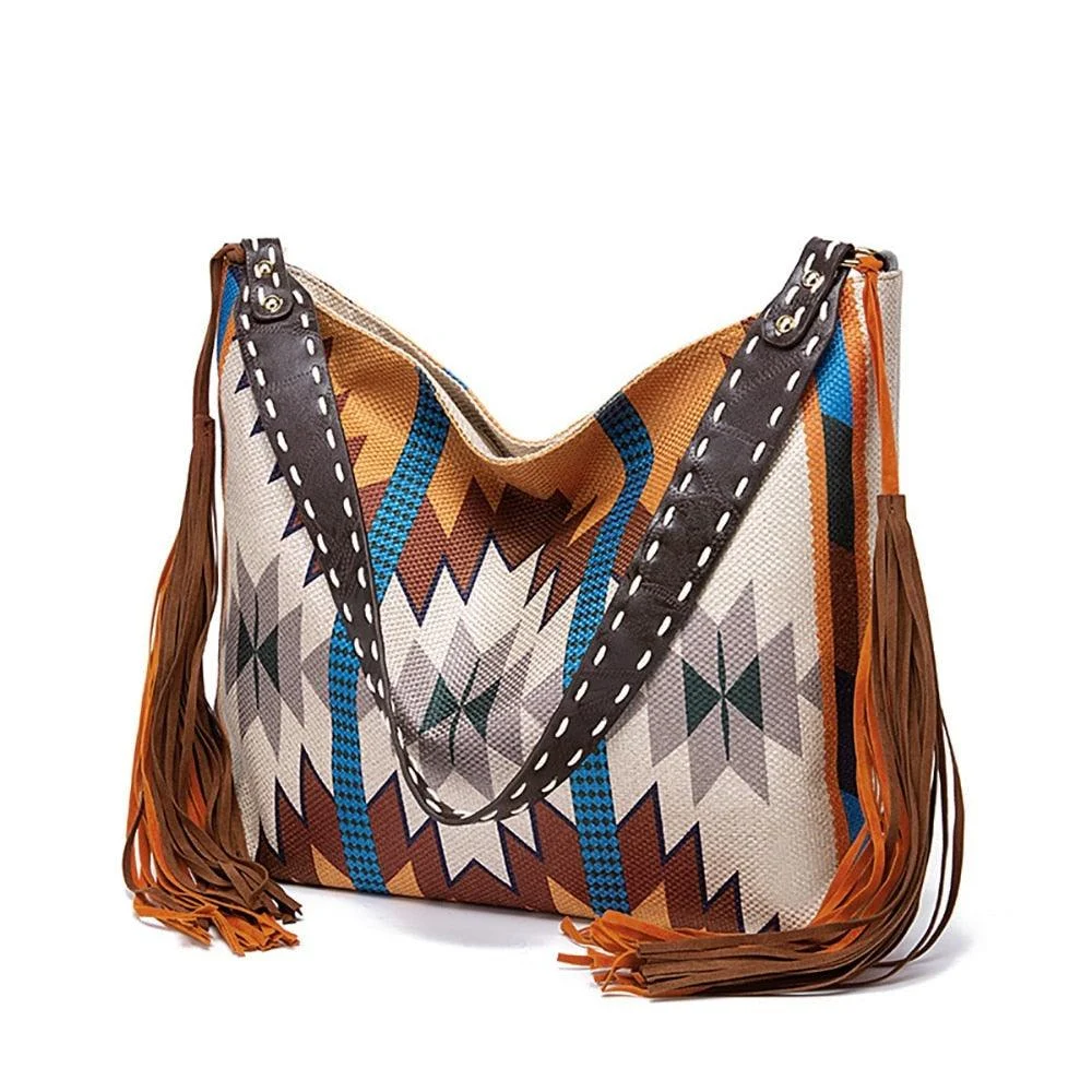 Raelynn Tribal Prints Western Shoulder Bags - 16 Colors - Glova