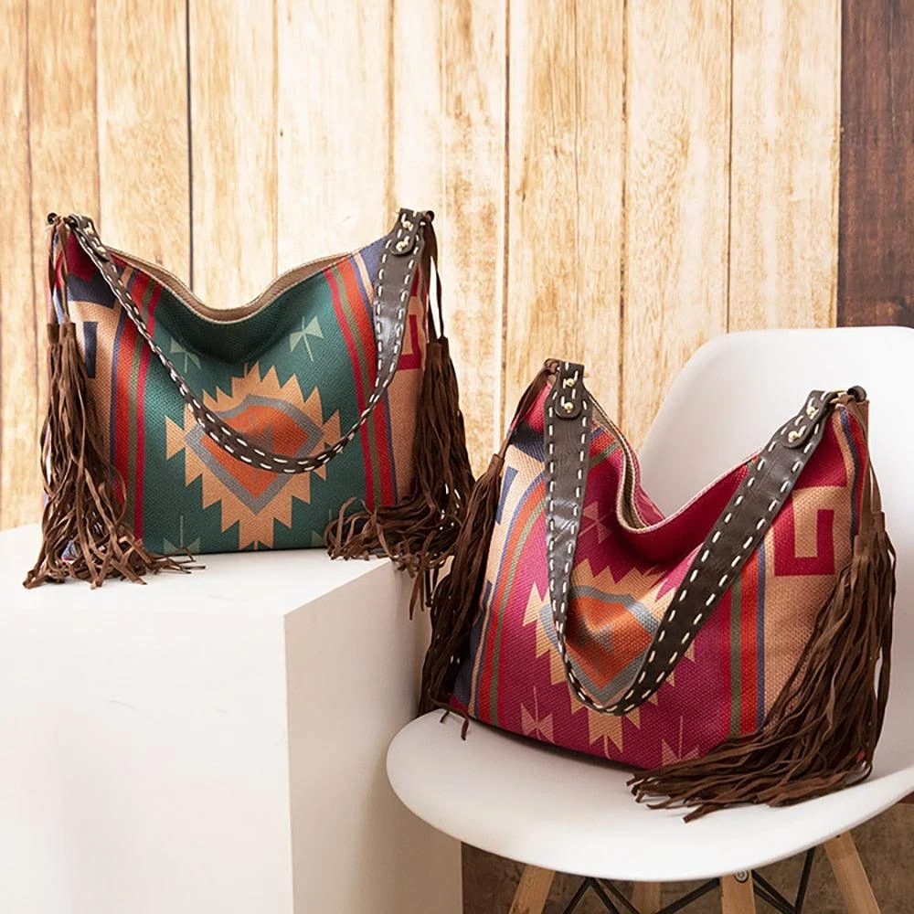 Raelynn Tribal Prints Western Shoulder Bags - 16 Colors - Glova