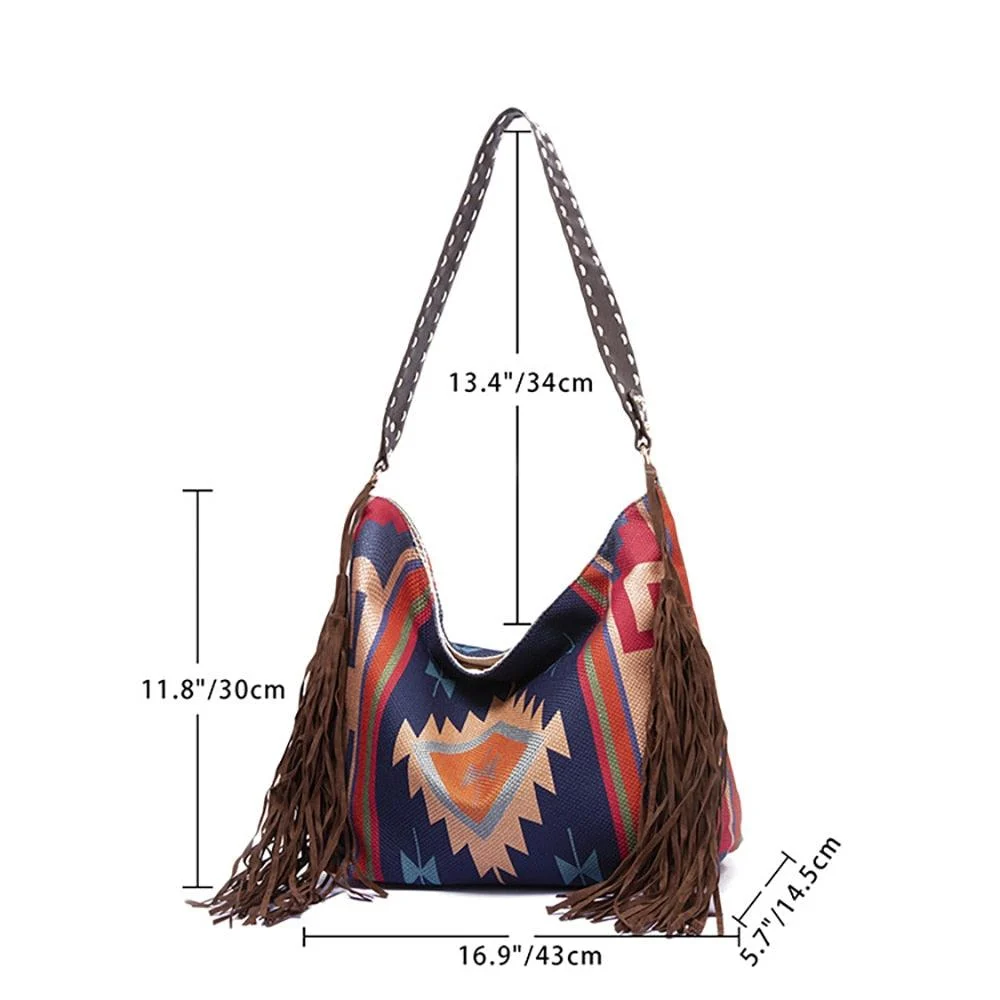 Raelynn Tribal Prints Western Shoulder Bags - 16 Colors - Glova