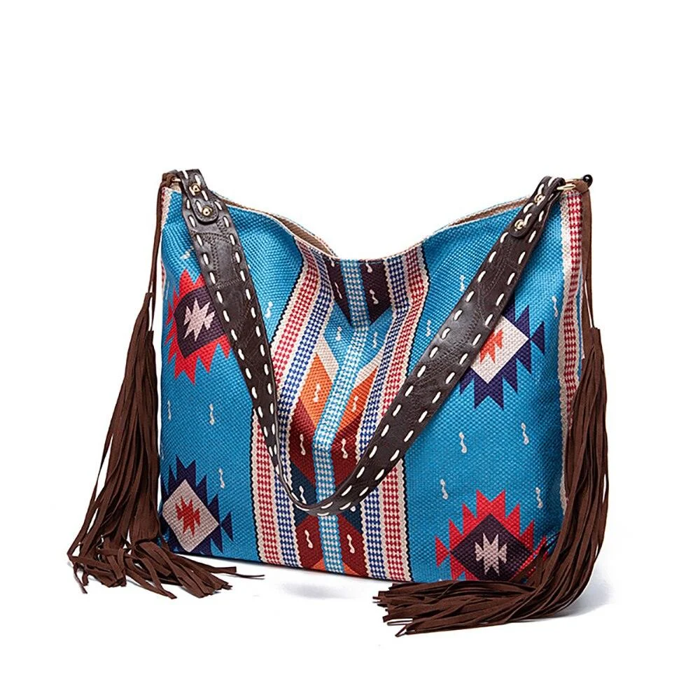 Raelynn Tribal Prints Western Shoulder Bags - 16 Colors - Glova