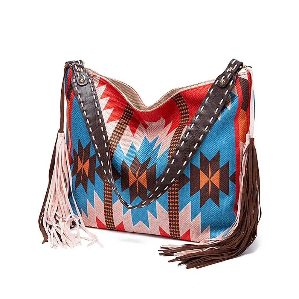 Raelynn Tribal Prints Western Shoulder Bags - 16 Colors - Glova