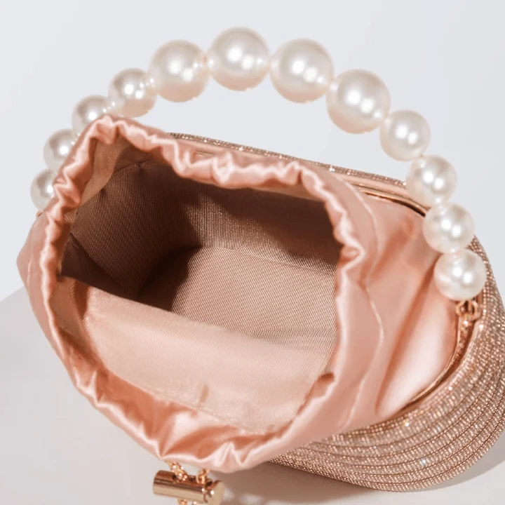 Raen Crystal & Pearl Handle Evening Clutch Bag - 6 Colors - Glova