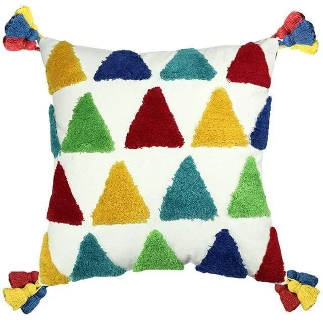 Rainbow Embroidered Cushion Cover - Glova