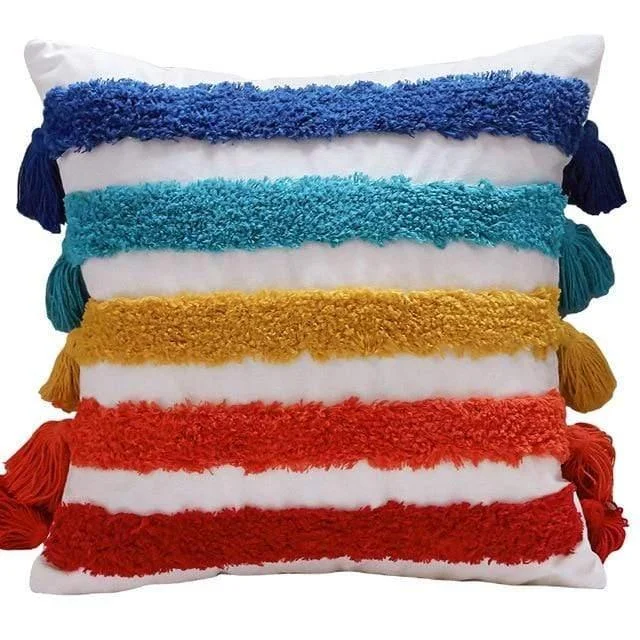 Rainbow Embroidered Cushion Cover - Glova