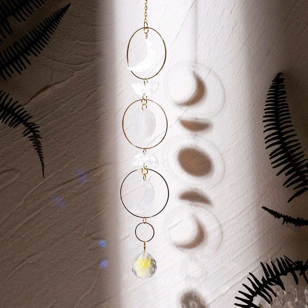 Rainbow Moon Phase Suncatcher - Glova