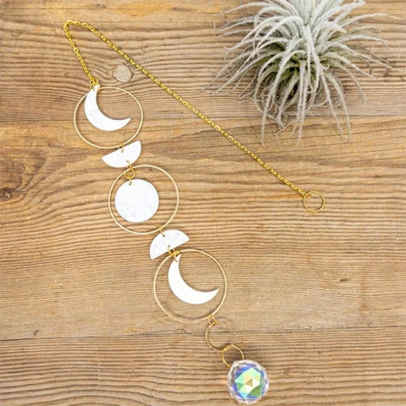 Rainbow Moon Phase Suncatcher - Glova