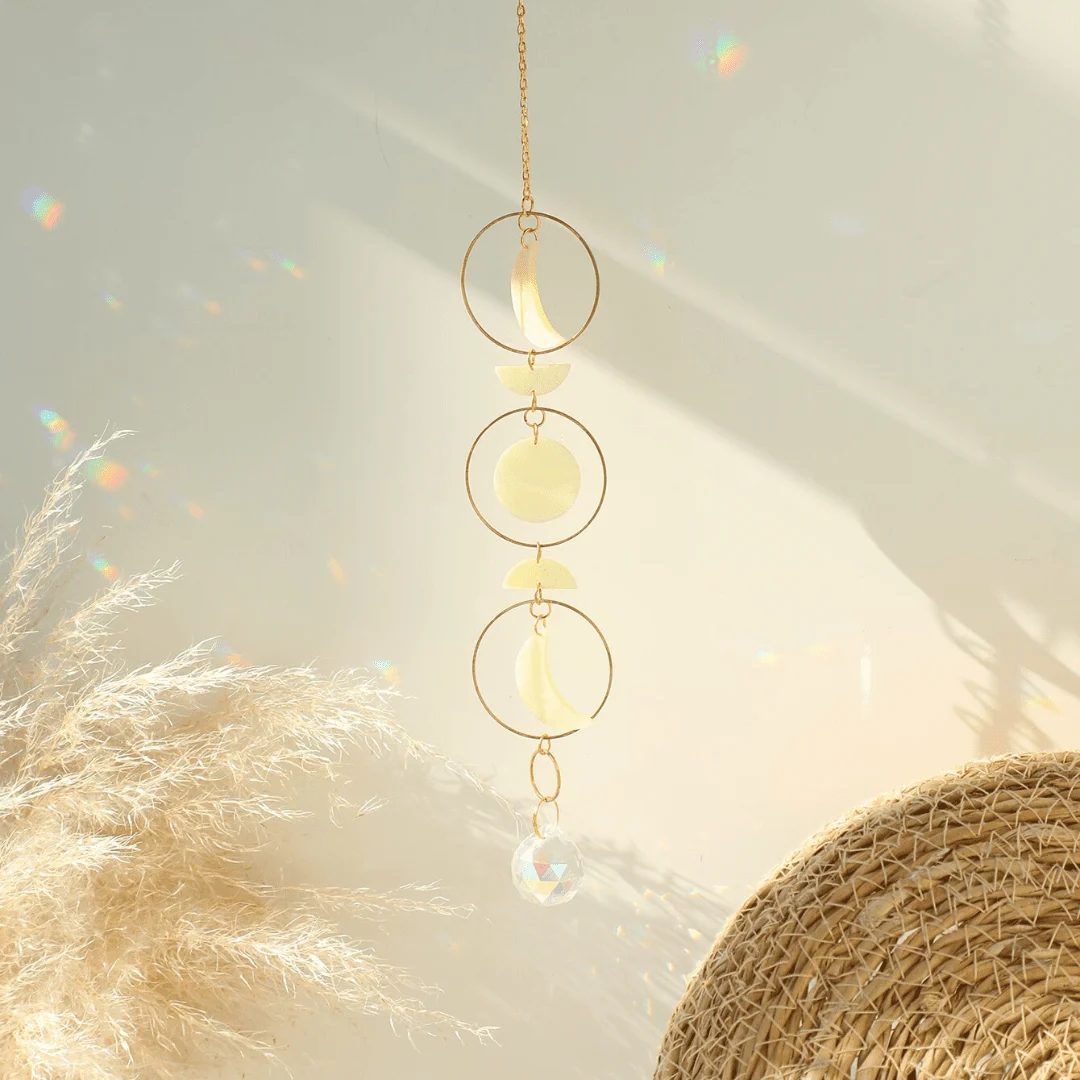 Rainbow Moon Phase Suncatcher - Glova