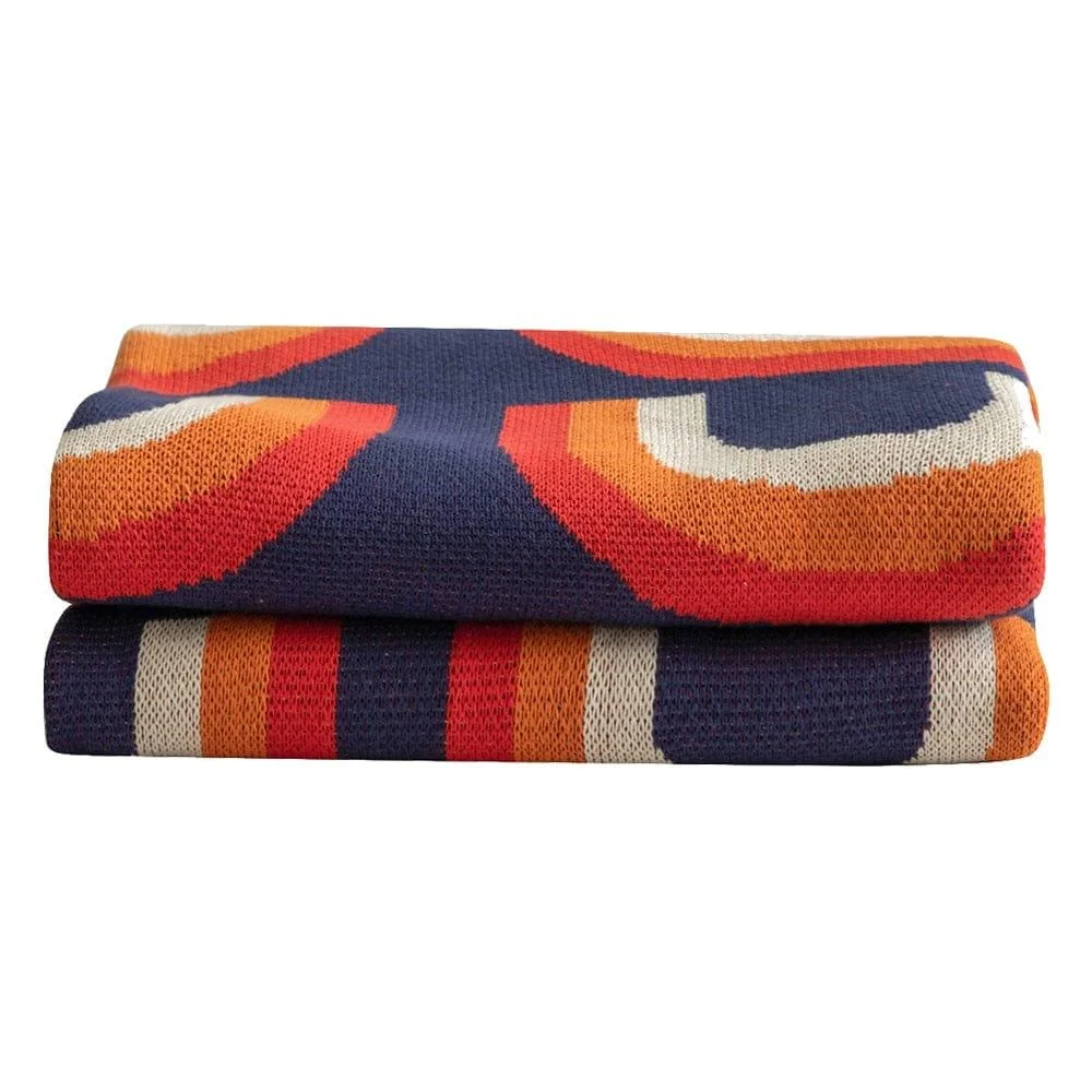 Rainbow Print Throw - Glova