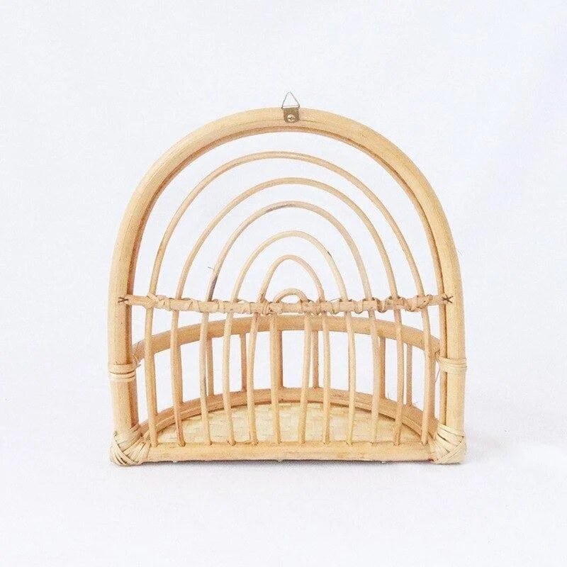 Rainbow Rattan Wall Shelf - Glova