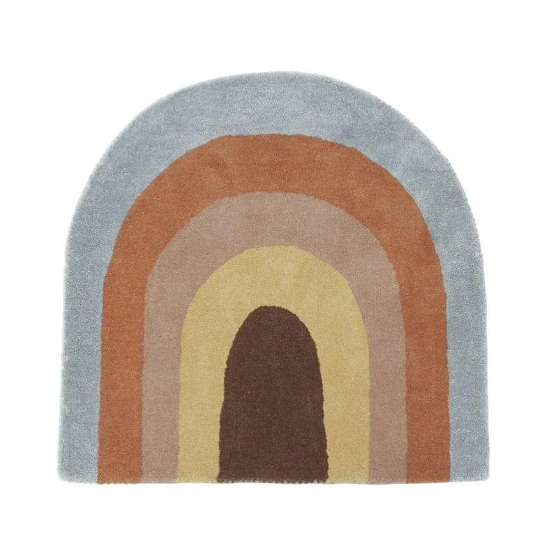 Rainbow Tasseled Rug - Glova