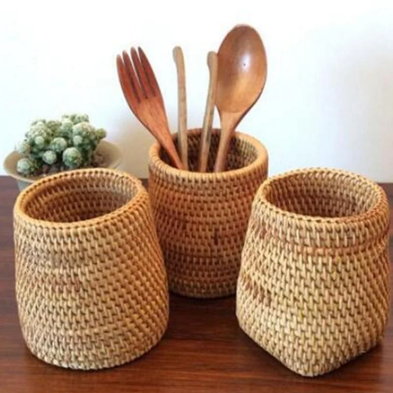 Rattan Bucket Organizer - Glova