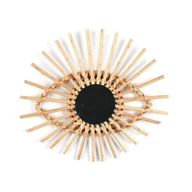 Rattan Eye Wall Mirror - Glova