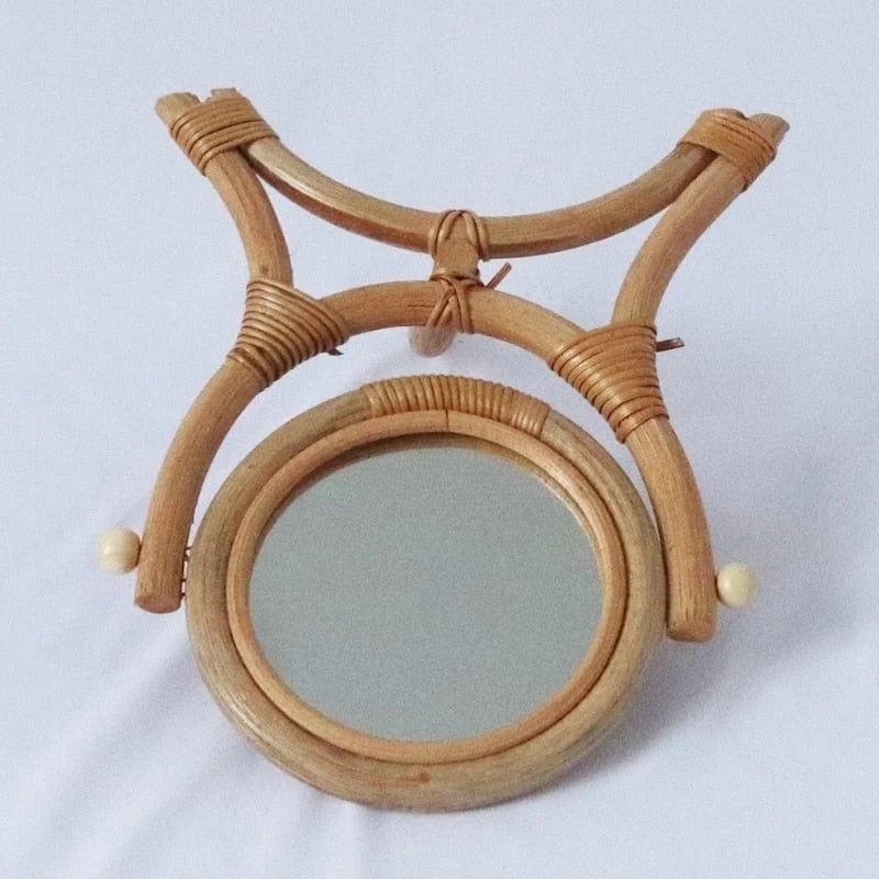 Rattan Handmade Table Mirror - Glova