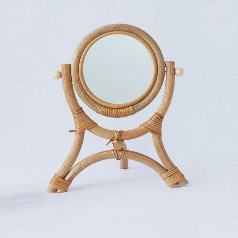 Rattan Handmade Table Mirror - Glova