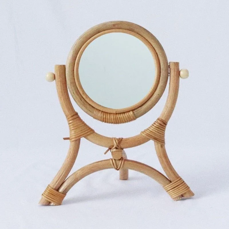 Rattan Handmade Table Mirror - Glova