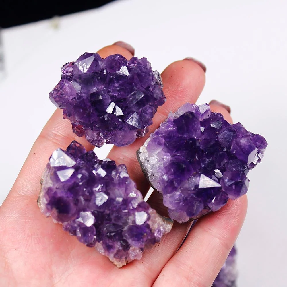 Raw Amethyst Quartz Crystal Cluster - Glova