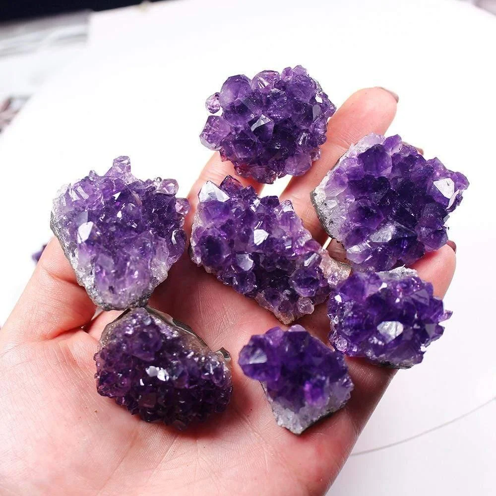 Raw Amethyst Quartz Crystal Cluster - Glova