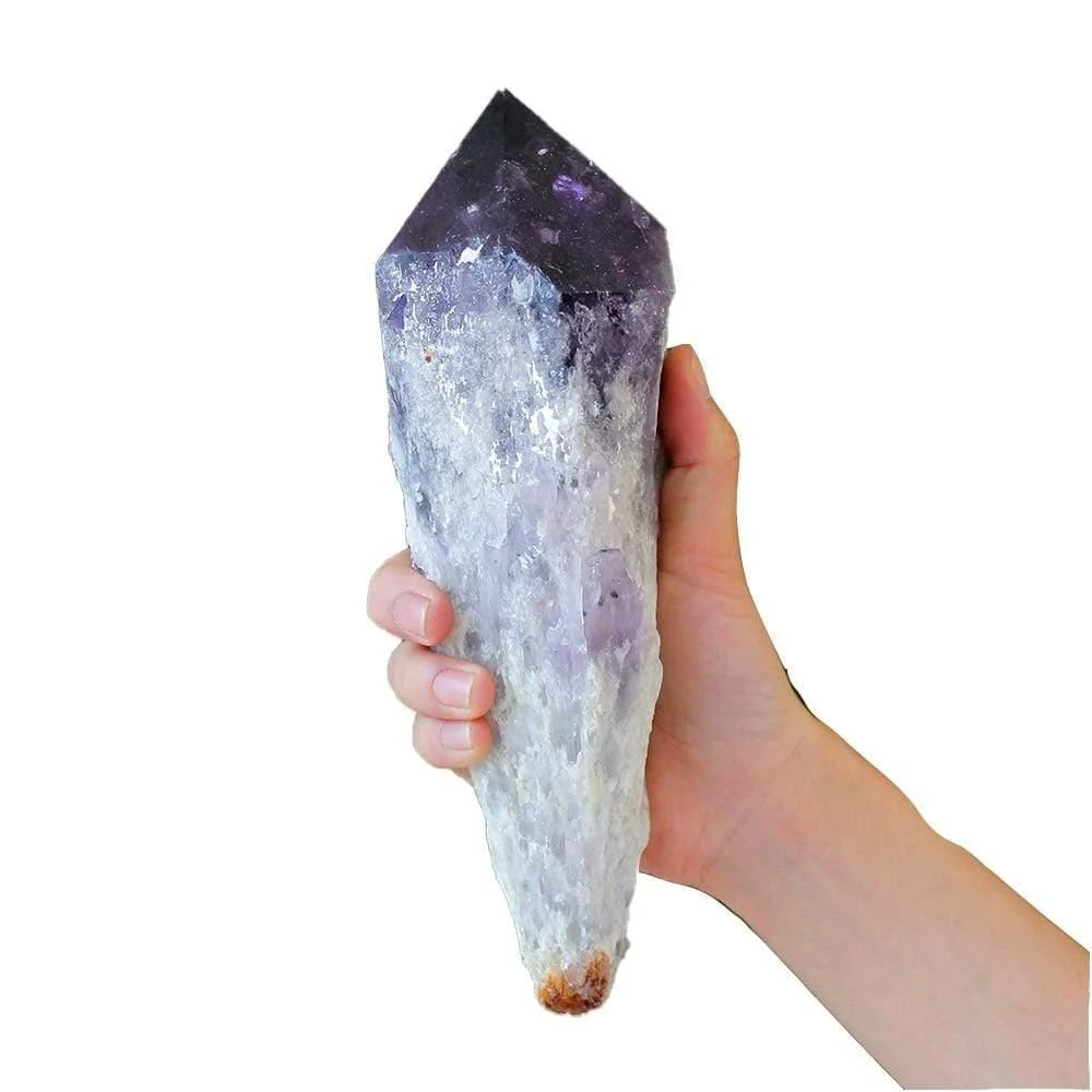 Raw Natural Amethyst Quartz Cluster Rod - Glova