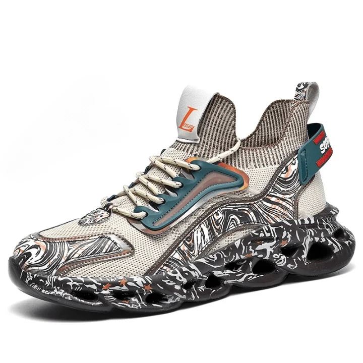 Reagan Swirl Prints Breathable Vulcanized UNISEX Sneakers - Glova