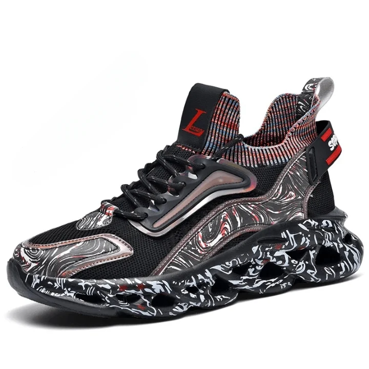 Reagan Swirl Prints Breathable Vulcanized UNISEX Sneakers - Glova