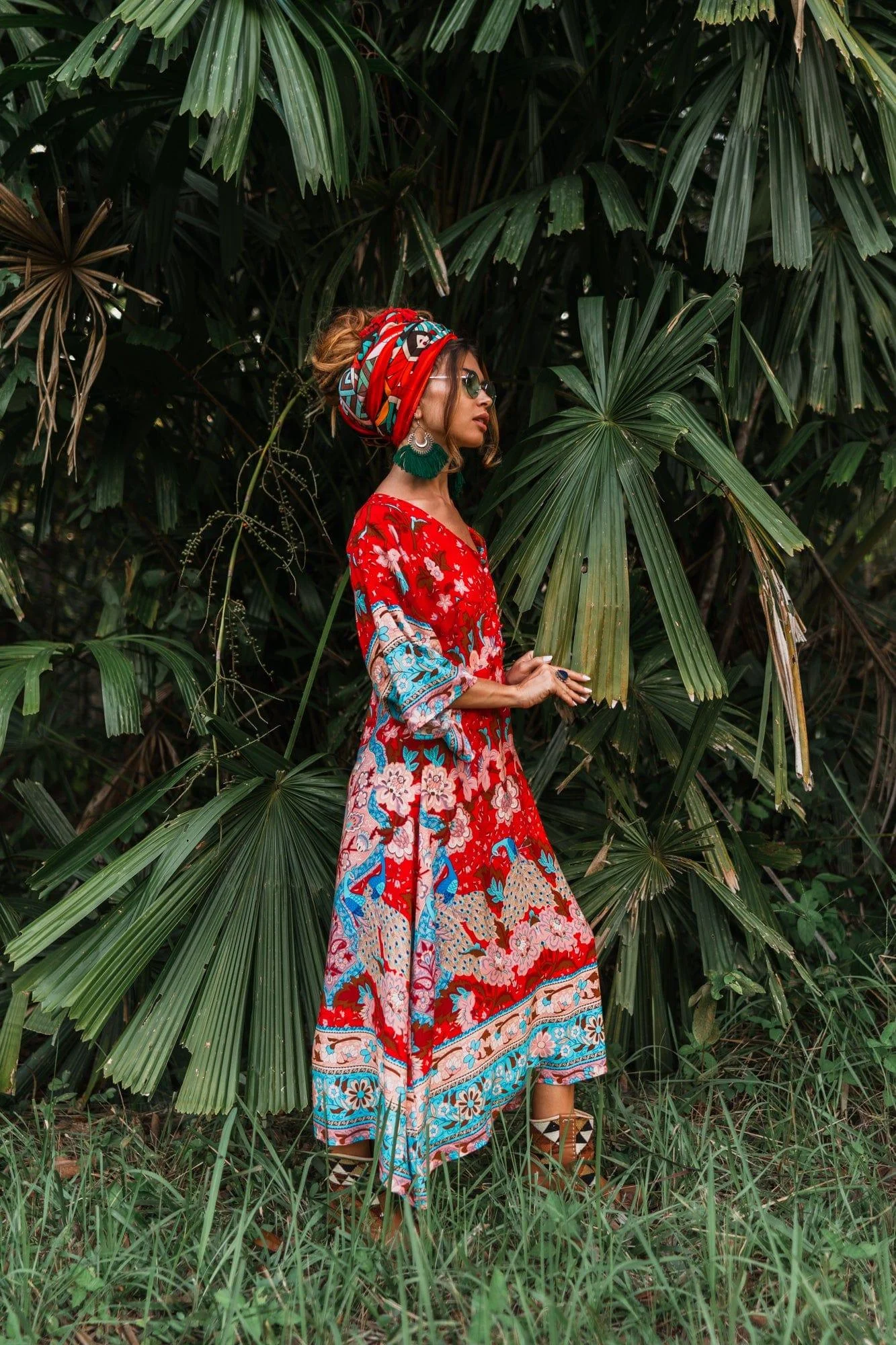 REALM Kimono Midi Dress - Glova