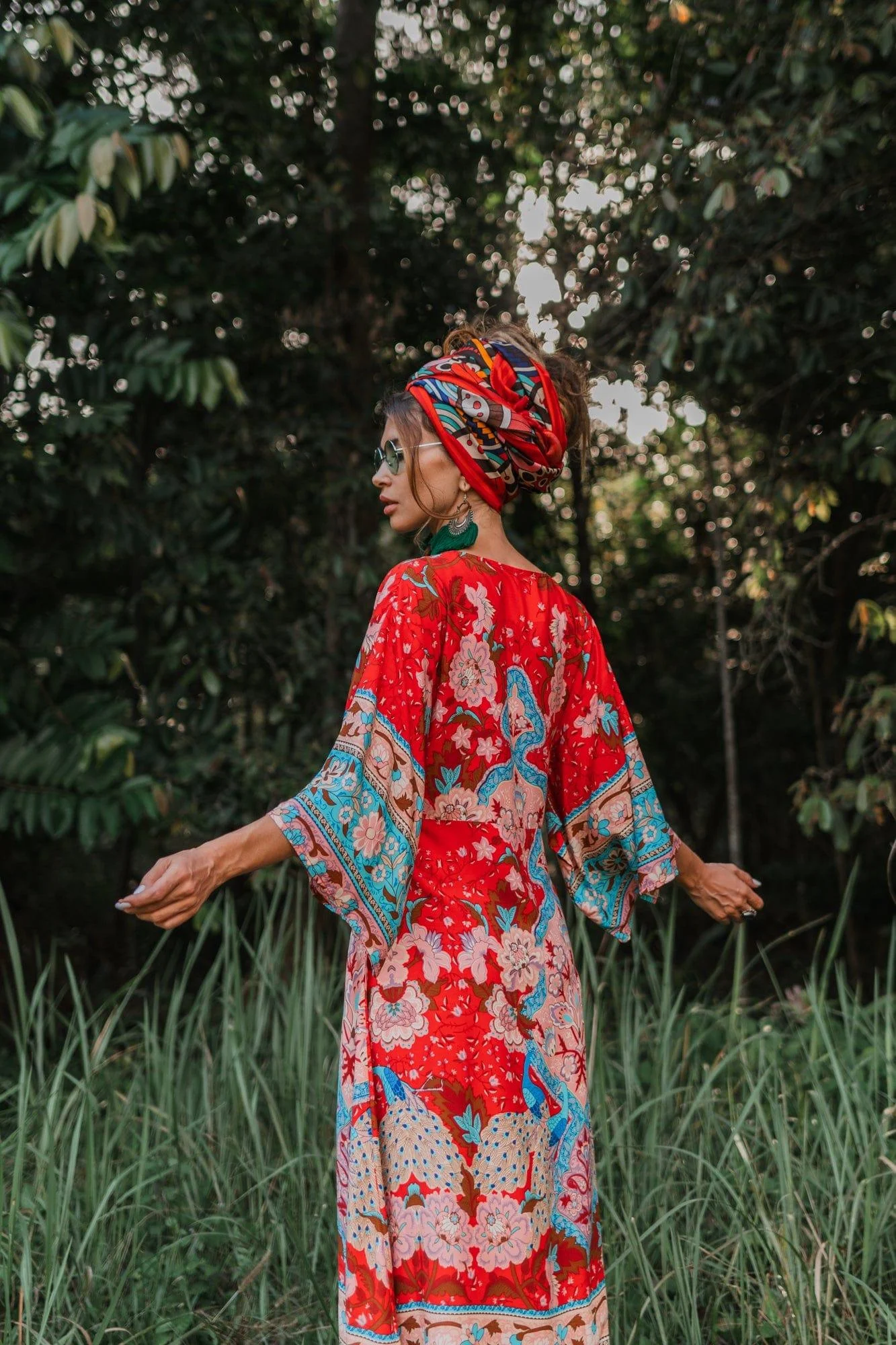 REALM Kimono Midi Dress - Glova