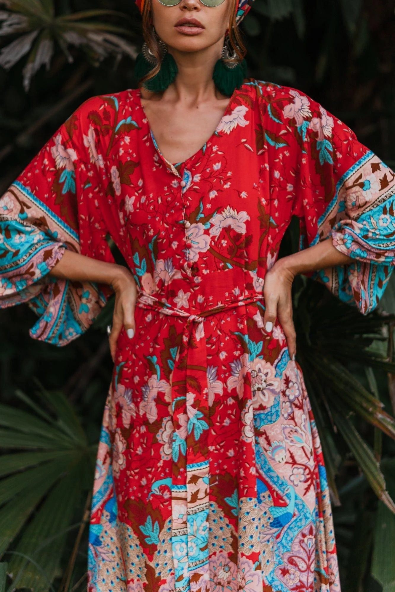 REALM Kimono Midi Dress - Glova