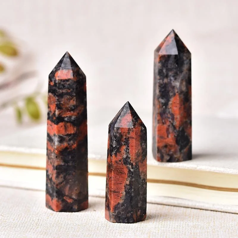 Red Labradorite Crystal Point - Glova