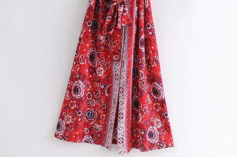 Red Roses Kimono Robe - Glova