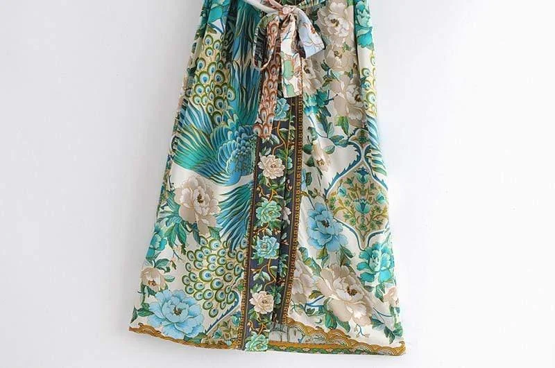 Remy Boho Peacock Kimono - Glova