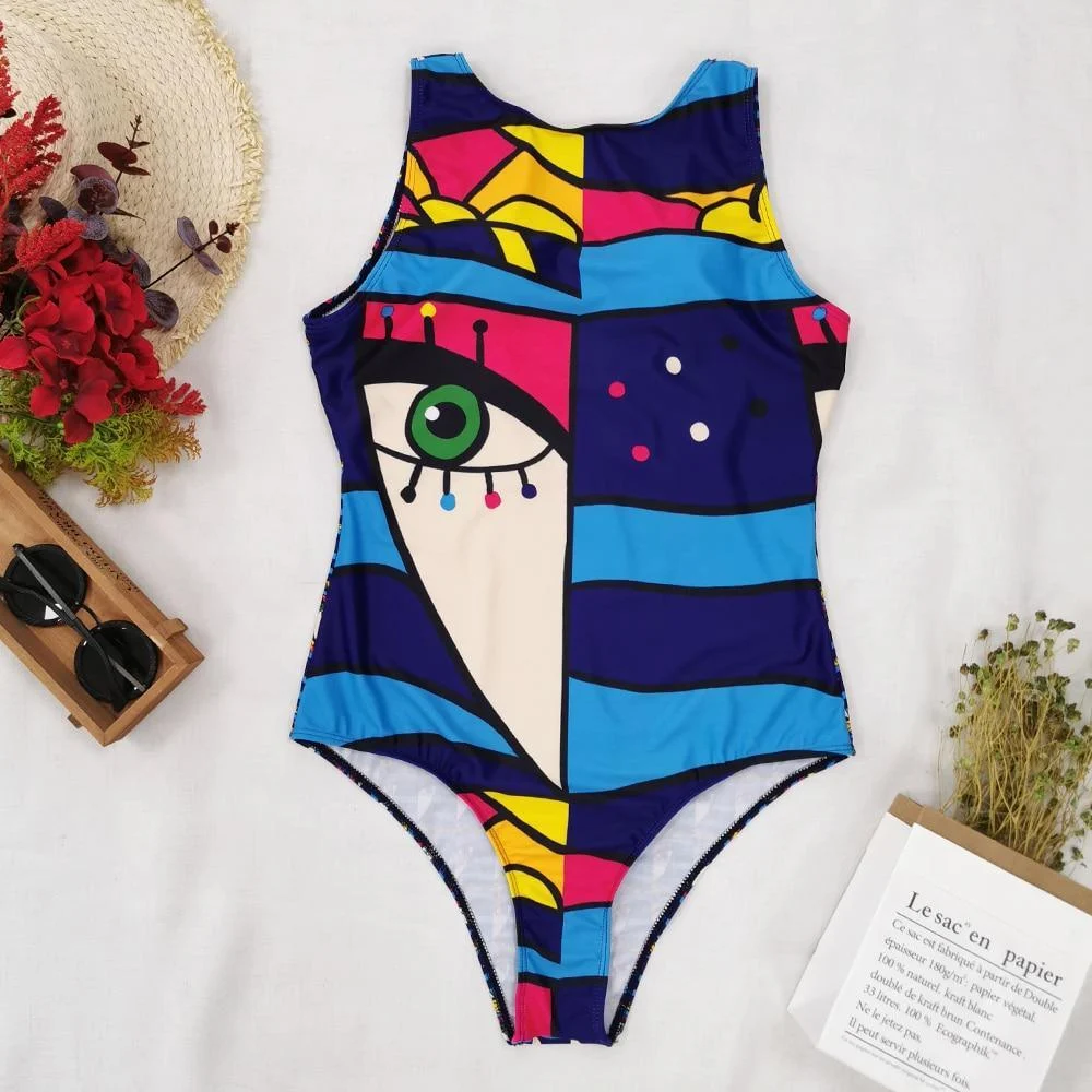 Retro Backless Monokini - Glova