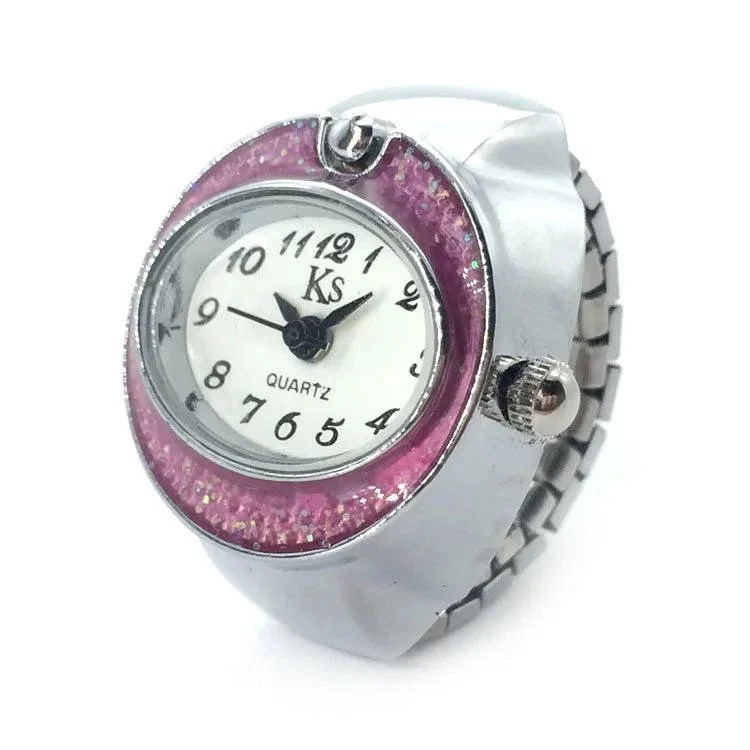 Retro Elastic Stretchy Quartz Watch Rings - Glova