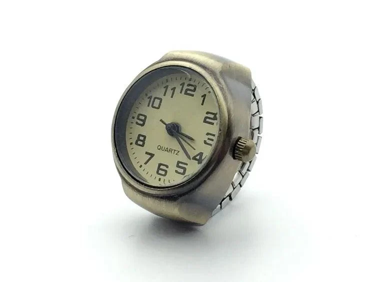 Retro Elastic Stretchy Quartz Watch Rings - Glova