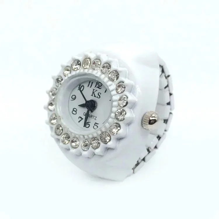 Retro Elastic Stretchy Quartz Watch Rings - Glova