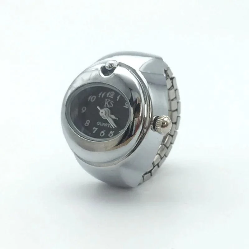 Retro Elastic Stretchy Quartz Watch Rings - Glova