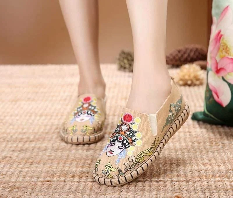 Retro Female Figure Espadrilles - Glova