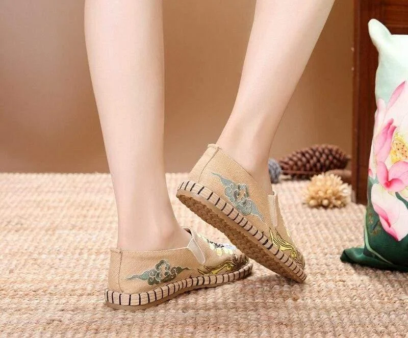 Retro Female Figure Espadrilles - Glova