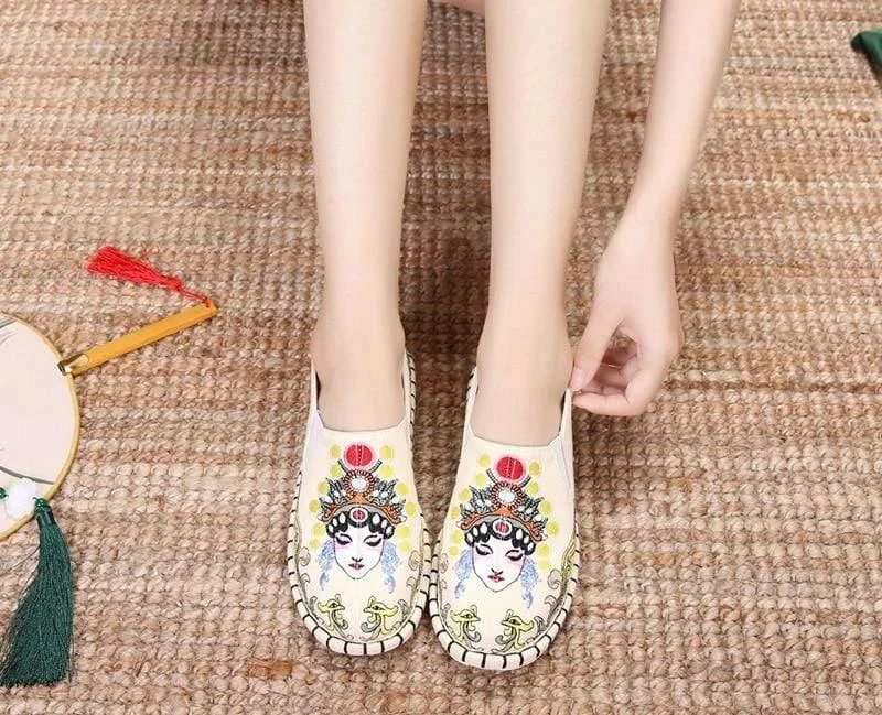 Retro Female Figure Espadrilles - Glova