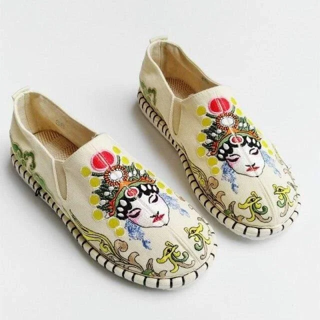 Retro Female Figure Espadrilles - Glova