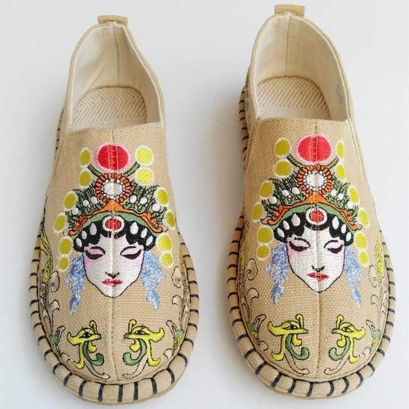 Retro Female Figure Espadrilles - Glova