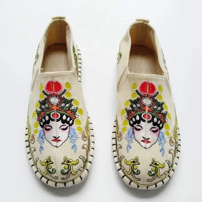 Retro Female Figure Espadrilles - Glova