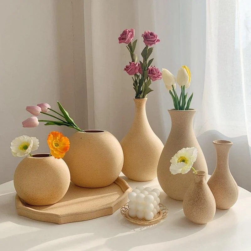 Retro Wooden Vases - Glova