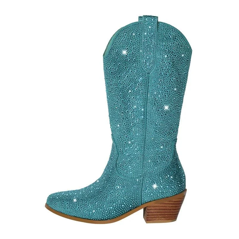 Rhinestone Cowboy Boots - Glova