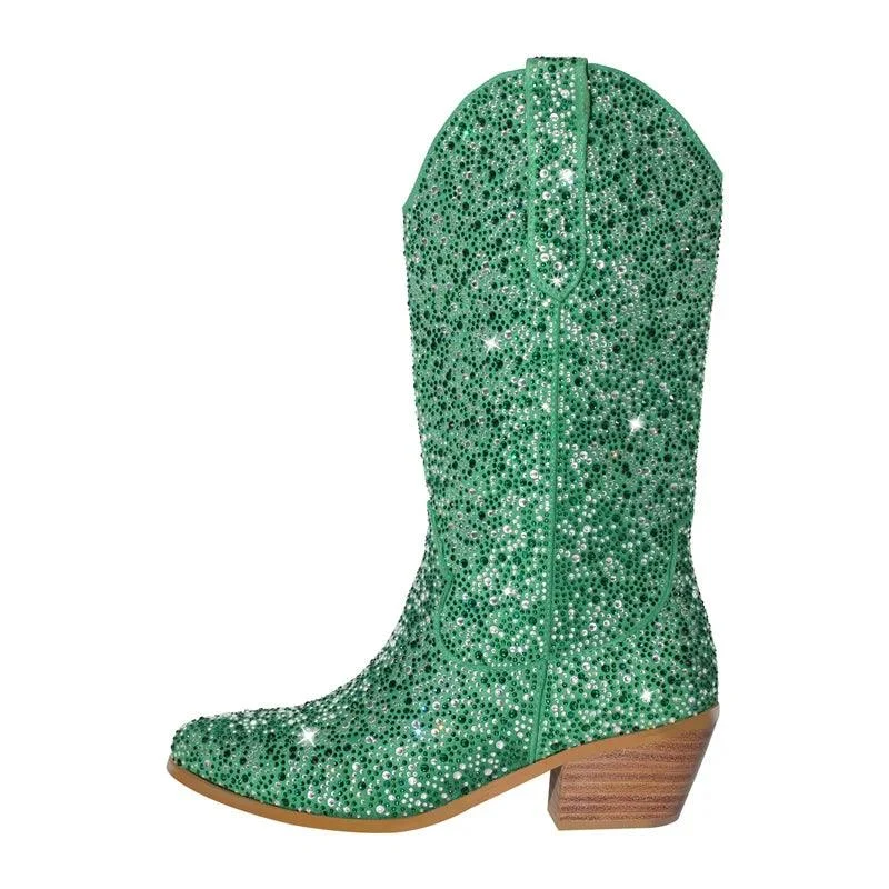 Rhinestone Cowboy Boots - Glova