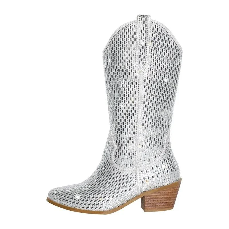 Rhinestone Cowboy Boots - Glova