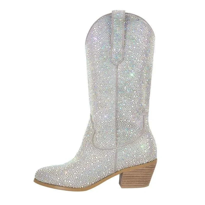 Rhinestone Cowboy Boots - Glova